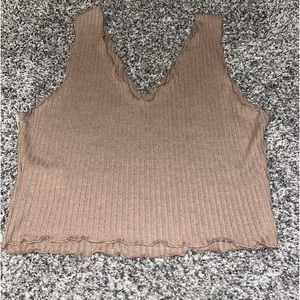 Brown tank top